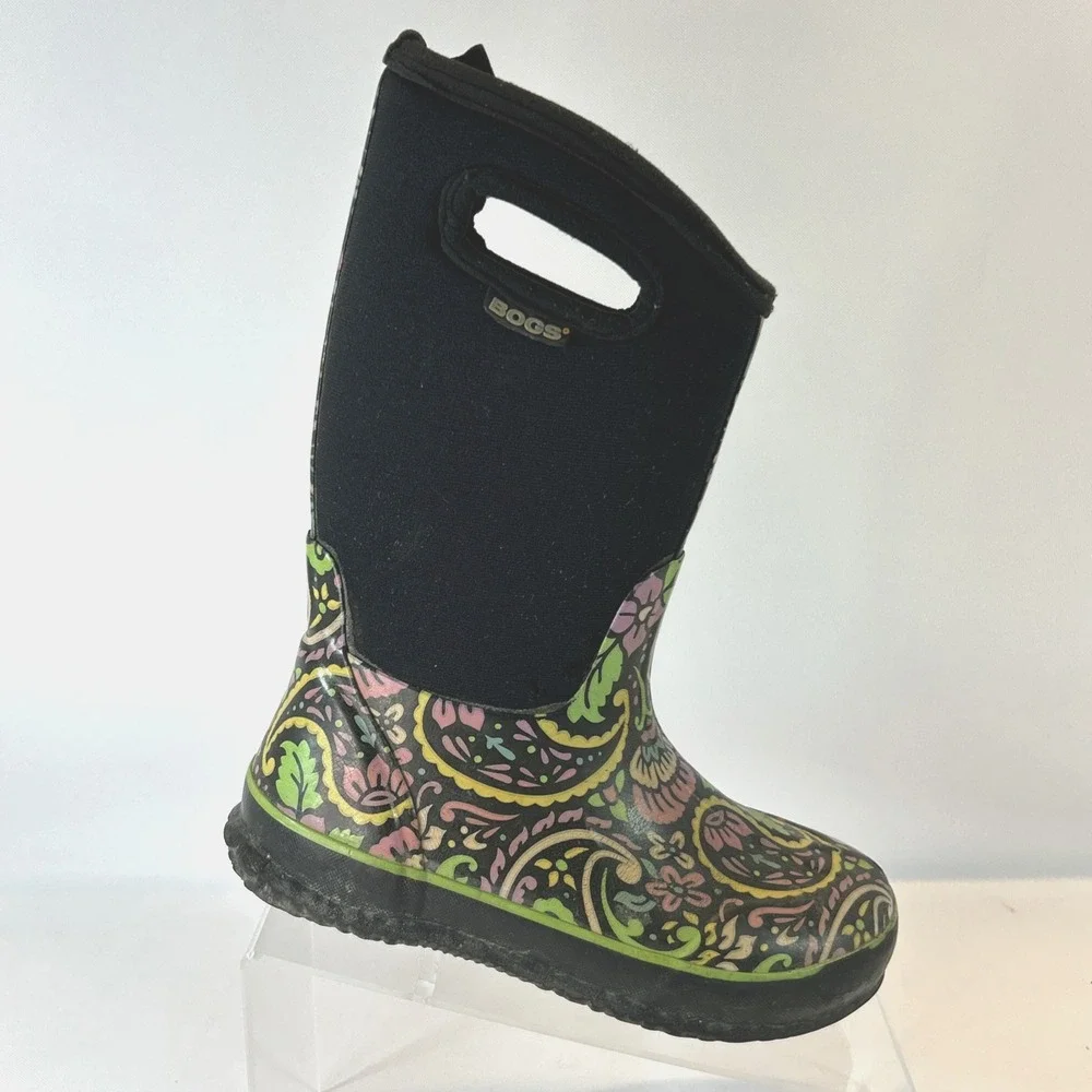 Bogs Classic Tuscany Waterproof Boots Sz Kids 3 Youth Girls Snow Rain Insulated
